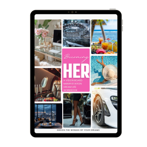image of Becoming Her Vision Board Manifestation Dream Life Workbook