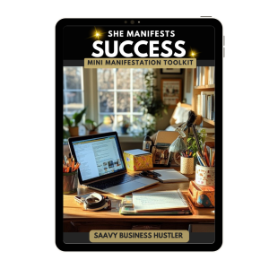 She Manifests™ Mini Manifestation Toolkit - Digital 369 Method Starter Kit with Editable Vision Board & Affirmation Cards
